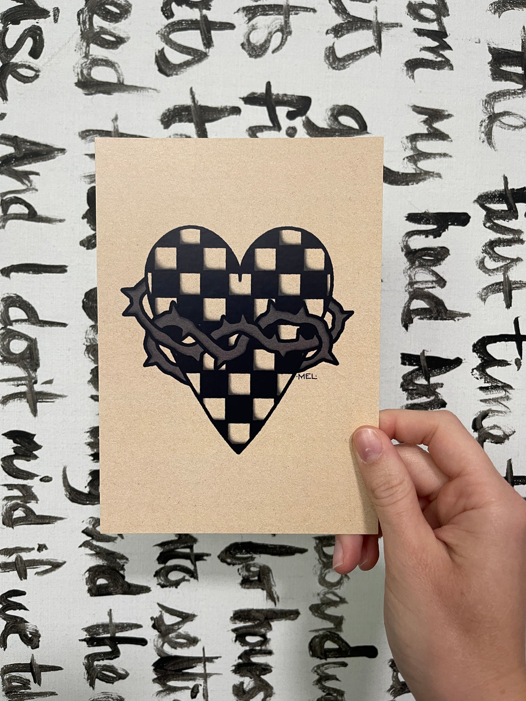 CHECKERED HEART